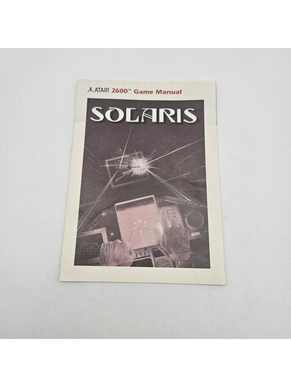 Atari 2600 Solaris Instruction Manual Only